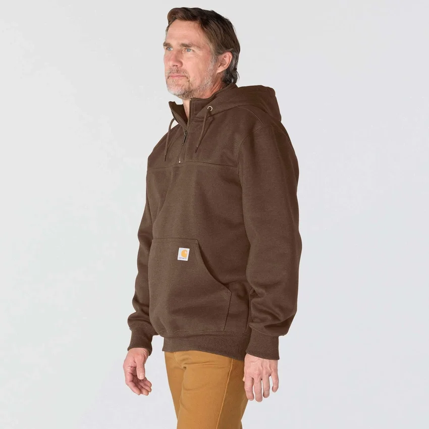 Paxton vandafvisende, kraftig hættetrøje med 1/4-lynlås til mænd – carhartt Rain Defender-hettetrøjer