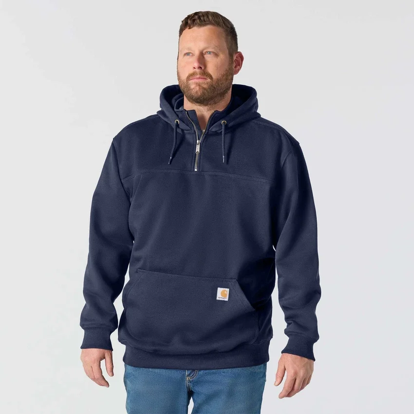 Paxton vandafvisende, kraftig hættetrøje med 1/4-lynlås til mænd – carhartt Rain Defender-hettetrøjer