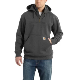 Paxton vandafvisende, kraftig hættetrøje med 1/4-lynlås til mænd – carhartt Rain Defender-hettetrøjer