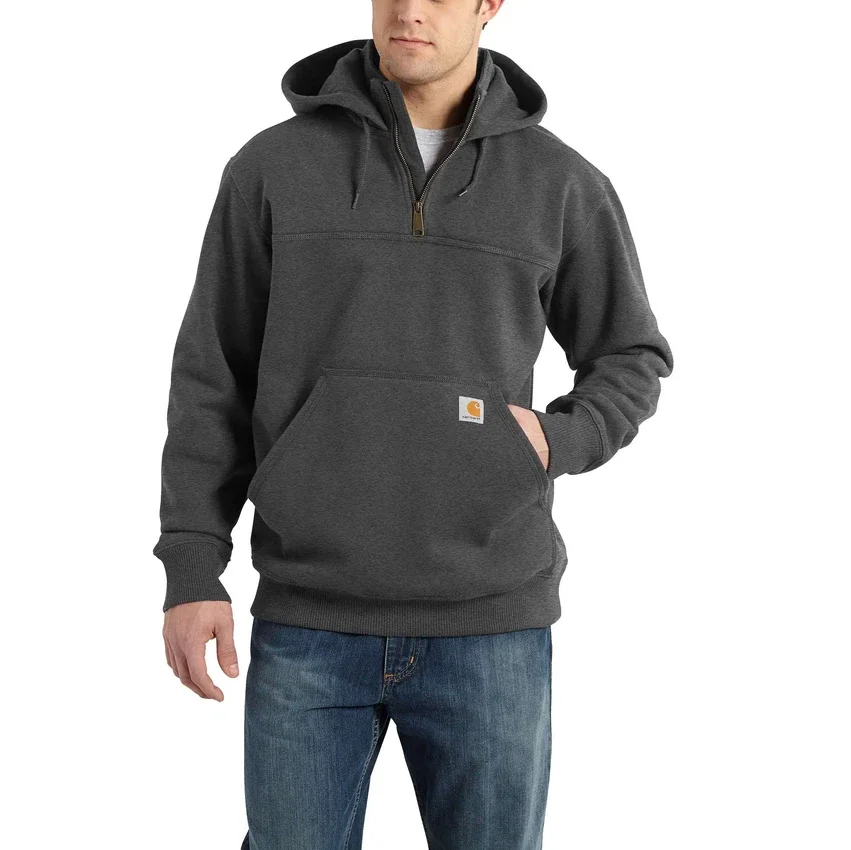 Paxton vandafvisende, kraftig hættetrøje med 1/4-lynlås til mænd – carhartt Rain Defender-hettetrøjer