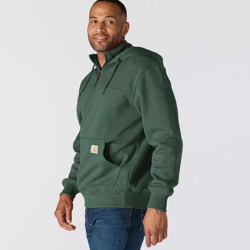 Paxton vandafvisende, kraftig hættetrøje med 1/4-lynlås til mænd – carhartt Rain Defender-hettetrøjer