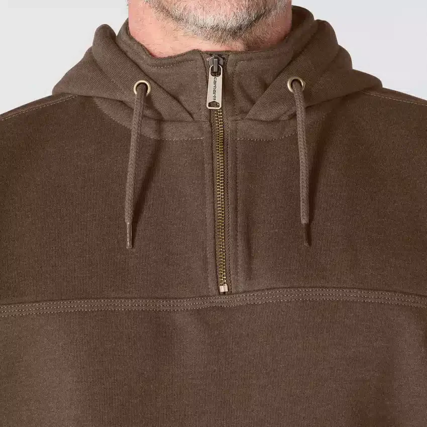 Paxton vandafvisende, kraftig hættetrøje med 1/4-lynlås til mænd – carhartt Rain Defender-hettetrøjer