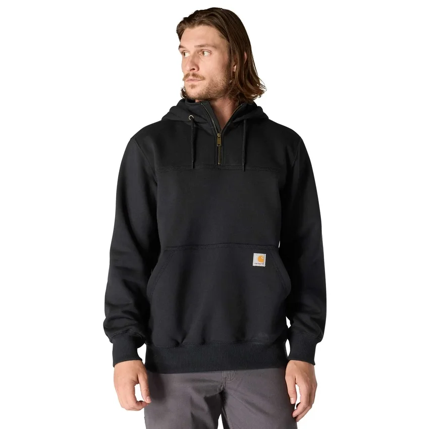 Paxton vandafvisende, kraftig hættetrøje med 1/4-lynlås til mænd – carhartt Rain Defender-hettetrøjer
