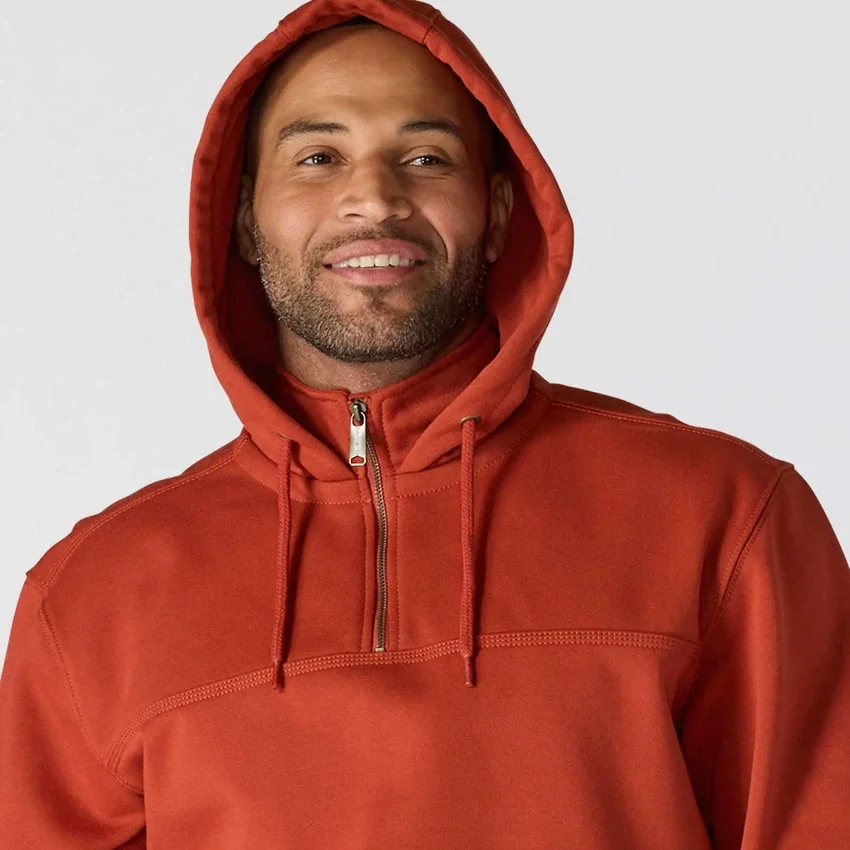 Paxton vandafvisende, kraftig hættetrøje med 1/4-lynlås til mænd – carhartt Rain Defender-hettetrøjer