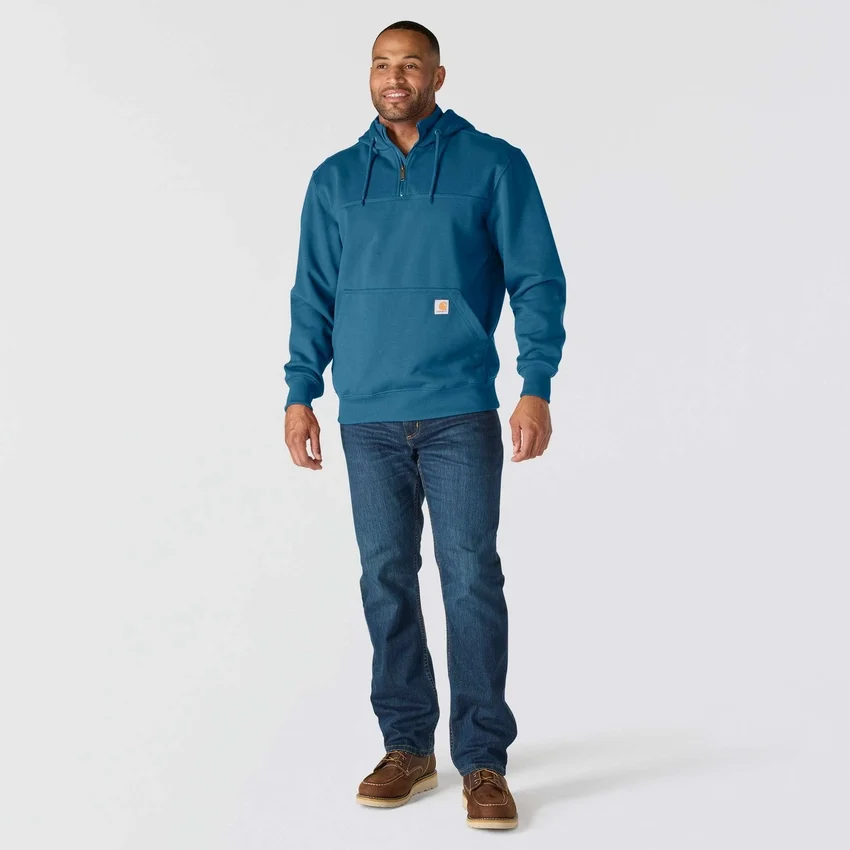 Paxton vandafvisende, kraftig hættetrøje med 1/4-lynlås til mænd – carhartt Rain Defender-hettetrøjer