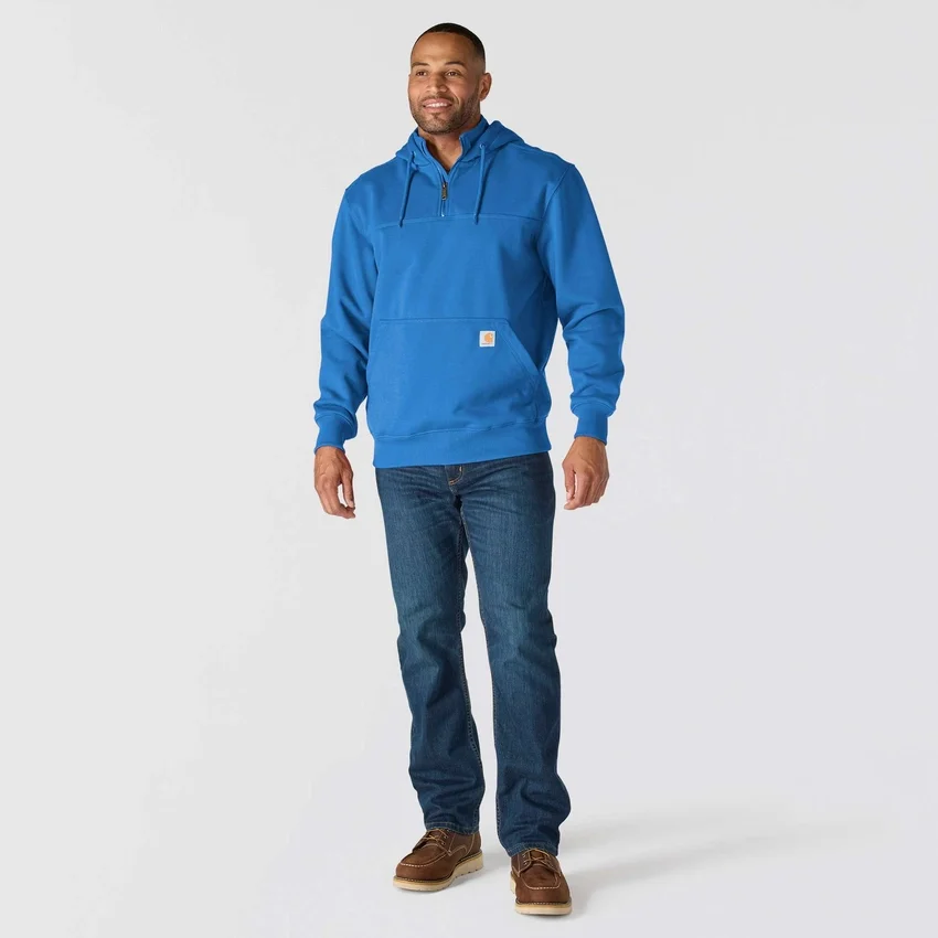 Paxton vandafvisende, kraftig hættetrøje med 1/4-lynlås til mænd – carhartt Rain Defender-hettetrøjer