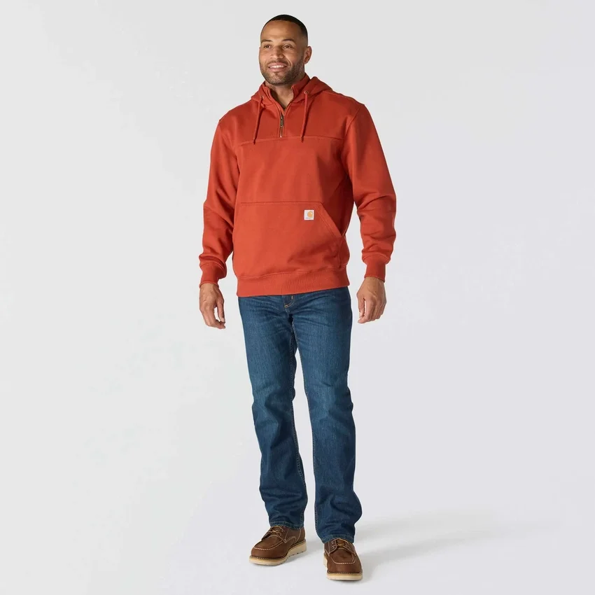 Paxton vandafvisende, kraftig hættetrøje med 1/4-lynlås til mænd – carhartt Rain Defender-hettetrøjer