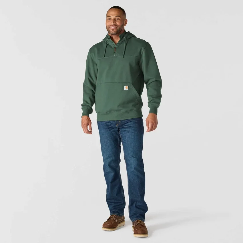 Paxton vandafvisende, kraftig hættetrøje med 1/4-lynlås til mænd – carhartt Rain Defender-hettetrøjer