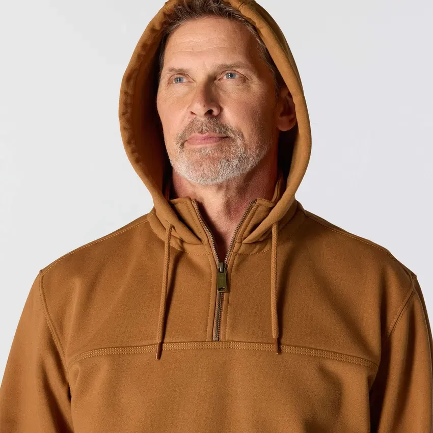 Paxton vandafvisende, kraftig hættetrøje med 1/4-lynlås til mænd – carhartt Rain Defender-hettetrøjer
