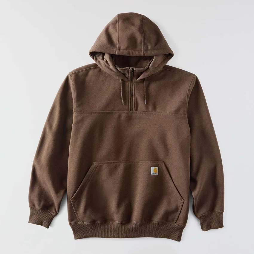 Paxton vandafvisende, kraftig hættetrøje med 1/4-lynlås til mænd – carhartt Rain Defender-hettetrøjer