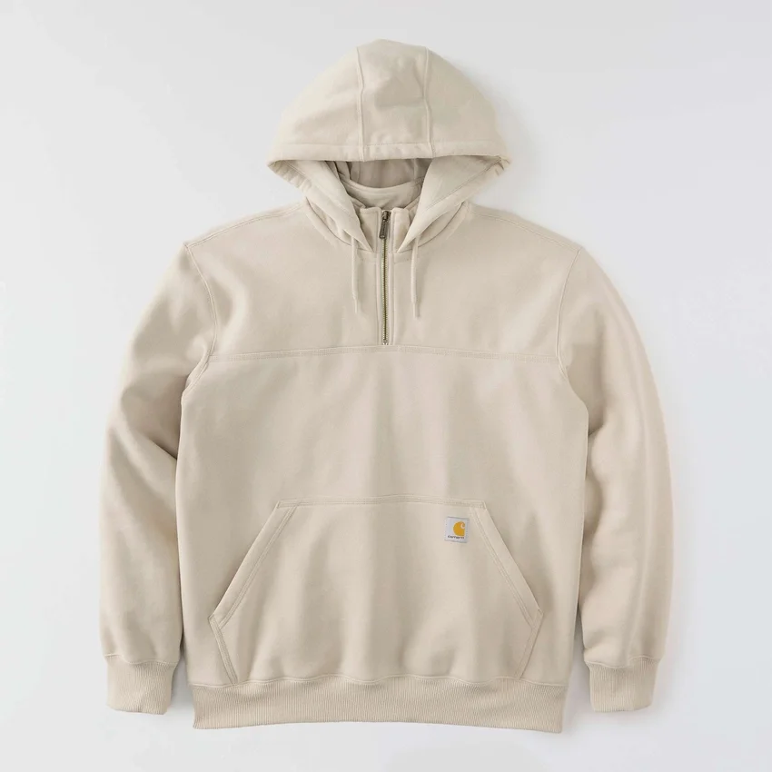 Paxton vandafvisende, kraftig hættetrøje med 1/4-lynlås til mænd – carhartt Rain Defender-hettetrøjer