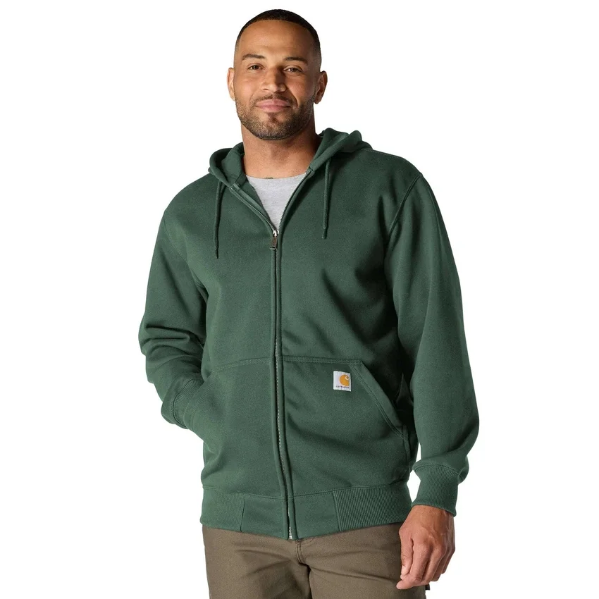 Paxton vandafvisende, kraftig herre-hoodie med gennemgående lynlås – carhartt Rain Defender-hettetrøjer