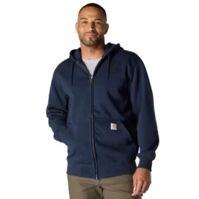 Paxton vandafvisende, kraftig herre-hoodie med gennemgående lynlås – carhartt Rain Defender-hettetrøjer