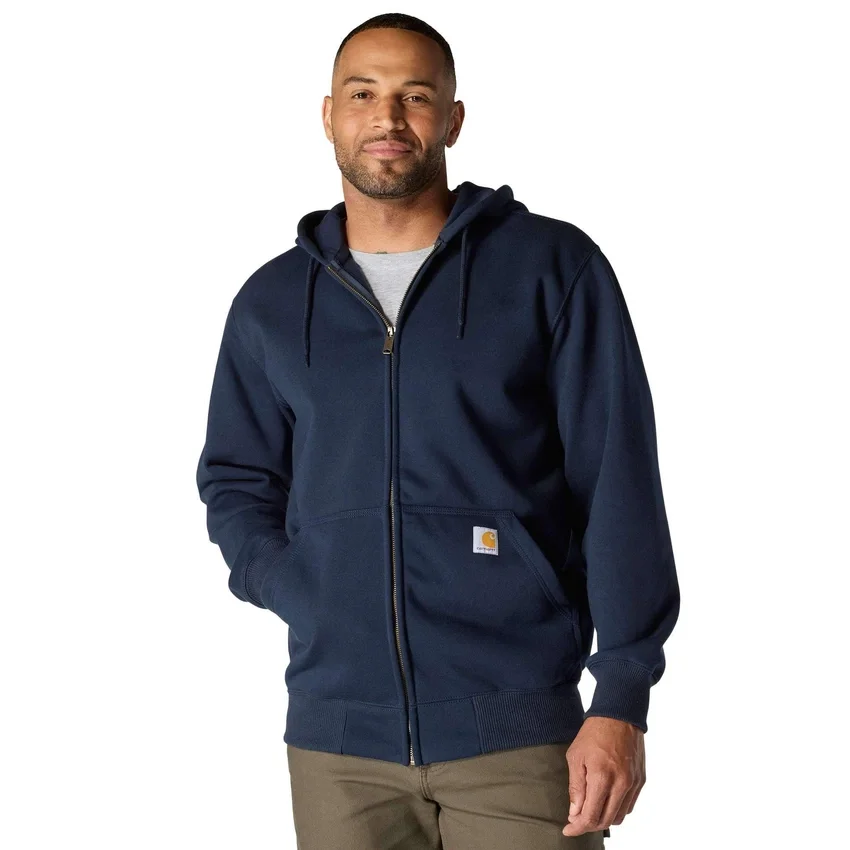 Paxton vandafvisende, kraftig herre-hoodie med gennemgående lynlås – carhartt Rain Defender-hettetrøjer
