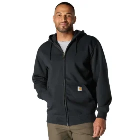 Paxton vandafvisende, kraftig herre-hoodie med gennemgående lynlås – carhartt Rain Defender-hettetrøjer