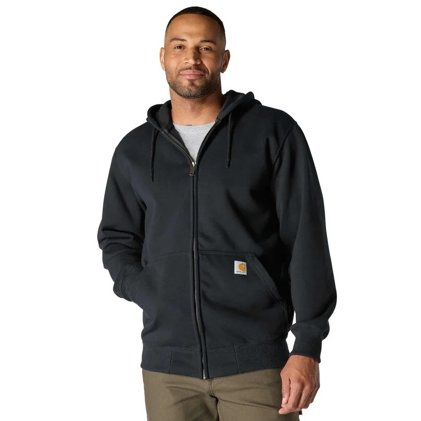 Paxton vandafvisende, kraftig herre-hoodie med gennemgående lynlås – carhartt Rain Defender-hettetrøjer