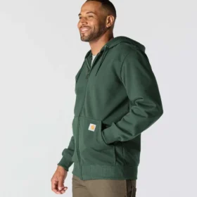 Paxton vandafvisende, kraftig herre-hoodie med gennemgående lynlås – carhartt Rain Defender-hettetrøjer