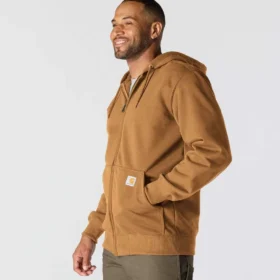 Paxton vandafvisende, kraftig herre-hoodie med gennemgående lynlås – carhartt Rain Defender-hettetrøjer