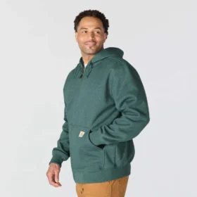 Paxton vandafvisende, kraftig herre-hoodie med gennemgående lynlås – carhartt Rain Defender-hettetrøjer