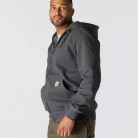 Paxton vandafvisende, kraftig herre-hoodie med gennemgående lynlås – carhartt Rain Defender-hettetrøjer