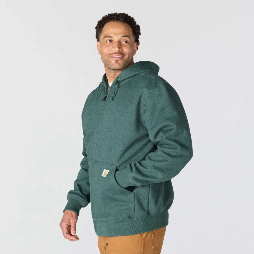 Paxton vandafvisende, kraftig herre-hoodie med gennemgående lynlås – carhartt Rain Defender-hettetrøjer