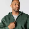 Paxton vandafvisende, kraftig herre-hoodie med gennemgående lynlås – carhartt Rain Defender-hettetrøjer