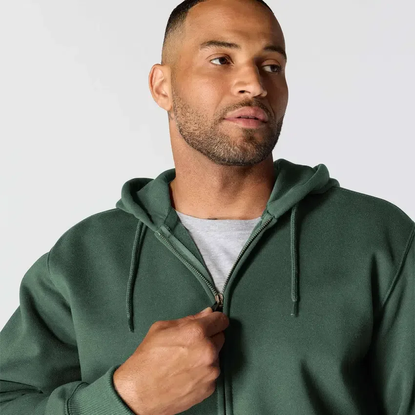 Paxton vandafvisende, kraftig herre-hoodie med gennemgående lynlås – carhartt Rain Defender-hettetrøjer