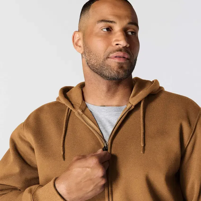 Paxton vandafvisende, kraftig herre-hoodie med gennemgående lynlås – carhartt Rain Defender-hettetrøjer