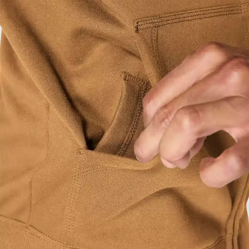 Paxton vandafvisende, kraftig herre-hoodie med gennemgående lynlås – carhartt Rain Defender-hettetrøjer