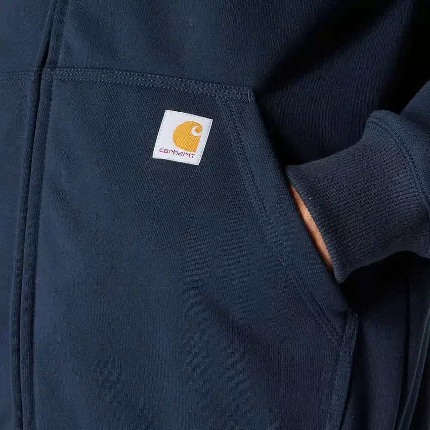 Paxton vandafvisende, kraftig herre-hoodie med gennemgående lynlås – carhartt Rain Defender-hettetrøjer