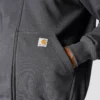 Paxton vandafvisende, kraftig herre-hoodie med gennemgående lynlås – carhartt Rain Defender-hettetrøjer