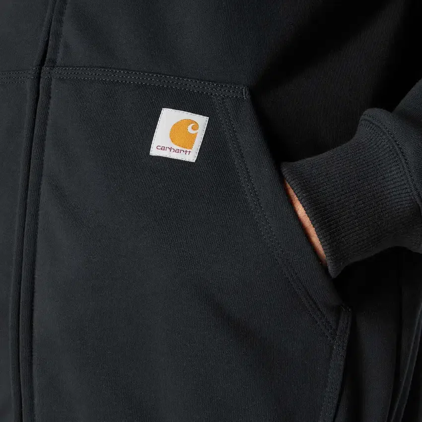Paxton vandafvisende, kraftig herre-hoodie med gennemgående lynlås – carhartt Rain Defender-hettetrøjer