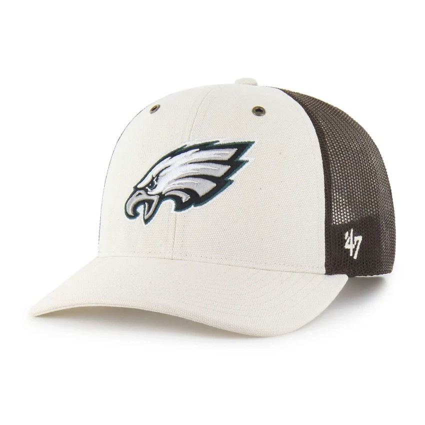 Philadelphia Eagles '47 ufarvet trucker-kasket, afslappet pasform