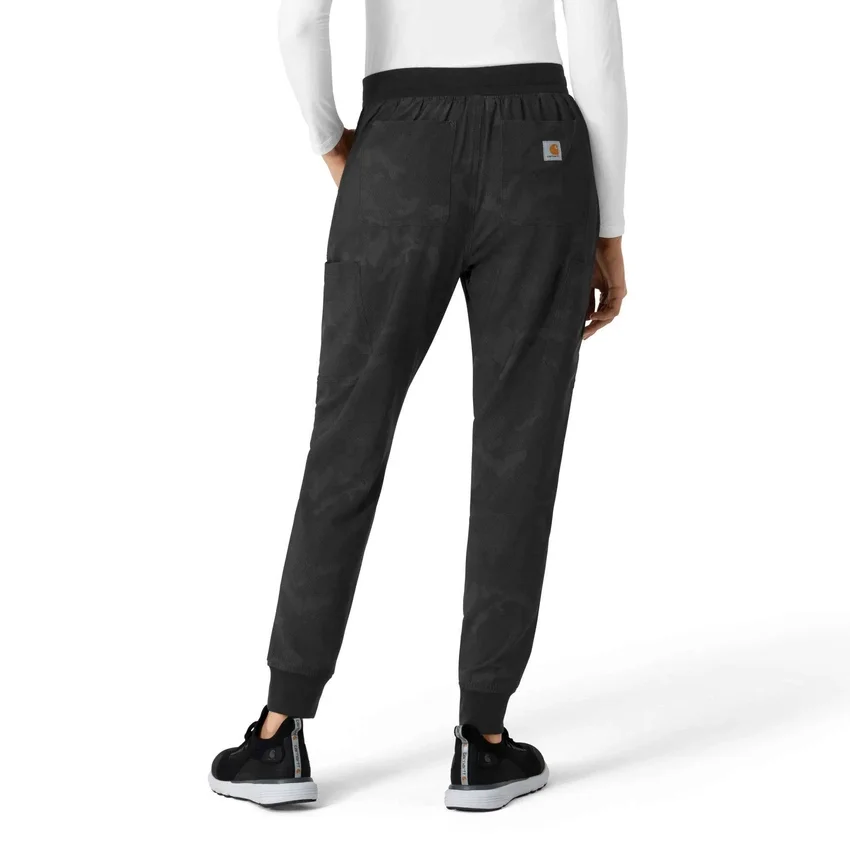 Printed Cargo Jogger-scrubbukser til kvinder