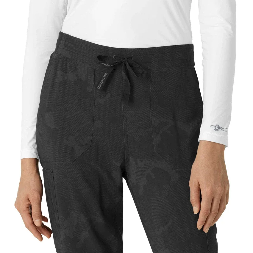 Printed Cargo Jogger-scrubbukser til kvinder