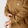 Rain Defender® løstsiddende, kraftig, quiltet skjortejakke med trykknapper foran