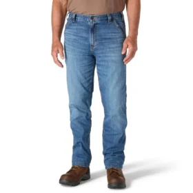 Relaxed Straight Rugged Flex-arbejdsjeans til mænd