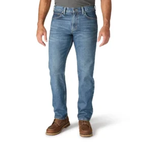 Relaxed Straight Rugged Flex-arbejdsjeans til mænd