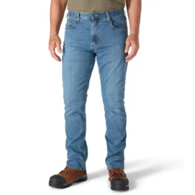Relaxed Straight Rugged Flex-arbejdsjeans til mænd