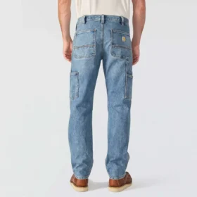 Relaxed Straight Rugged Flex-arbejdsjeans til mænd