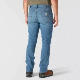 Relaxed Straight Rugged Flex-arbejdsjeans til mænd
