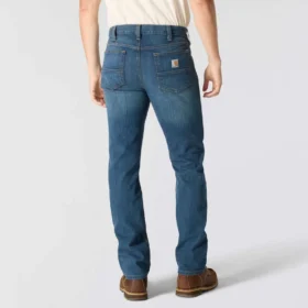 Relaxed Straight Rugged Flex-arbejdsjeans til mænd