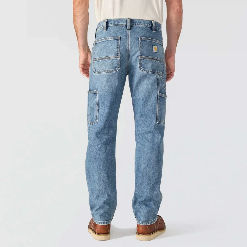 Relaxed Straight Rugged Flex-arbejdsjeans til mænd