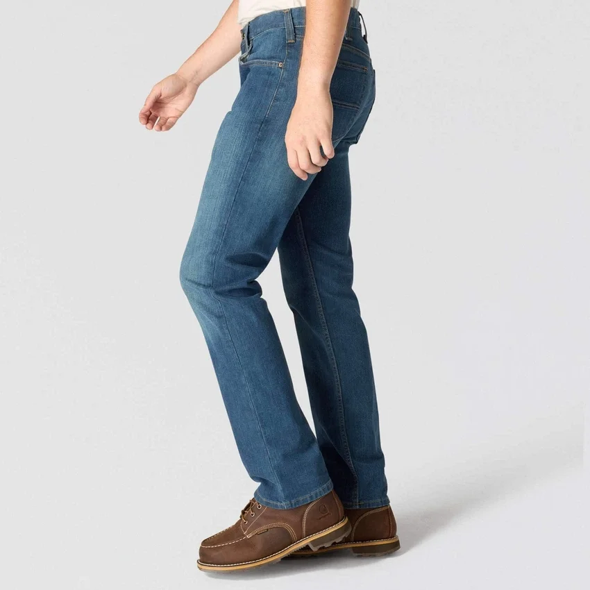 Relaxed Straight Rugged Flex-arbejdsjeans til mænd