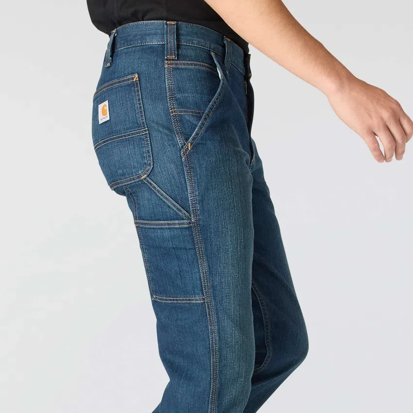 Relaxed Straight Rugged Flex-arbejdsjeans til mænd