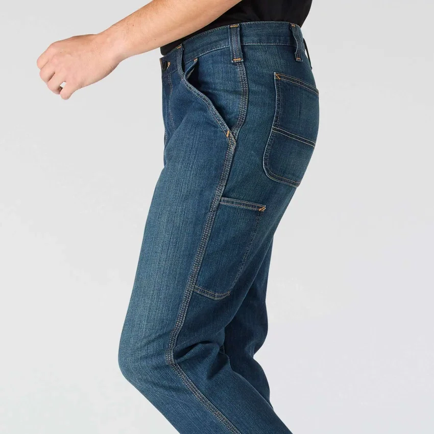 Relaxed Straight Rugged Flex-arbejdsjeans til mænd