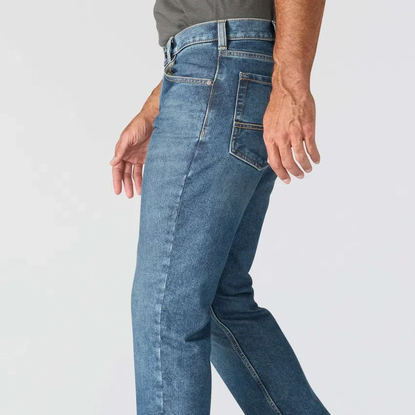 Relaxed Straight Rugged Flex-arbejdsjeans til mænd