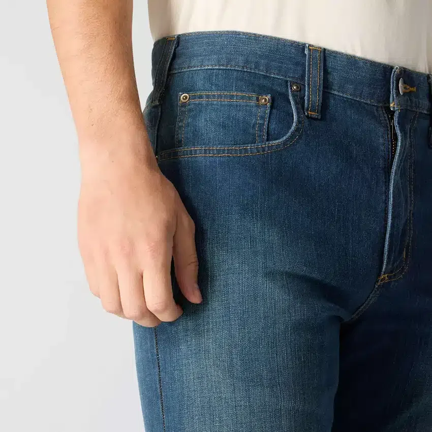 Relaxed Straight Rugged Flex-arbejdsjeans til mænd
