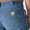Relaxed Straight Rugged Flex-arbejdsjeans til mænd