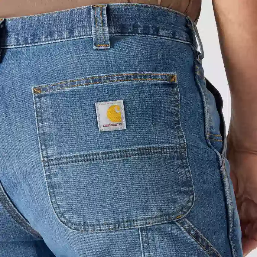 Relaxed Straight Rugged Flex-arbejdsjeans til mænd